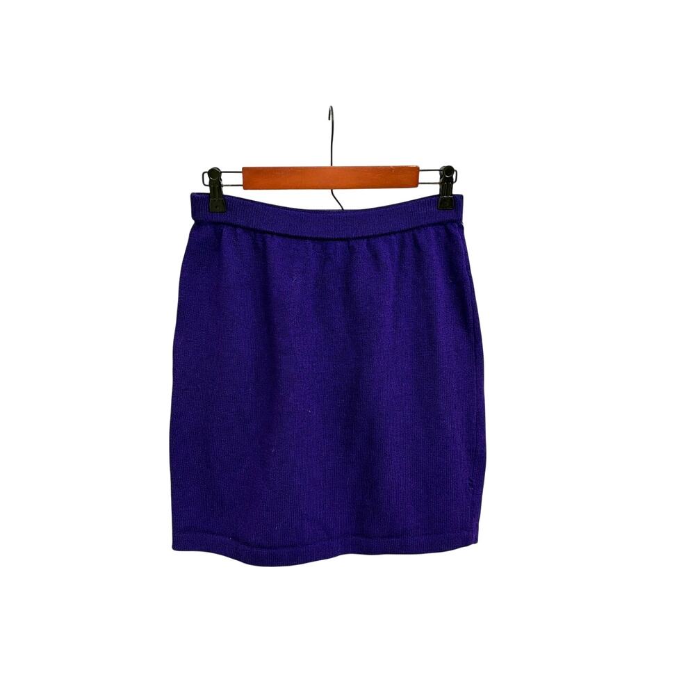 St. John Collection by Marie Gray Purple Santana Knit Straight Skirt Size 6